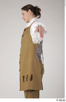  Photos Woman in Historical Suit 2 18th century Brown suit Historical clothing brown vest white shirt 0007.jpg